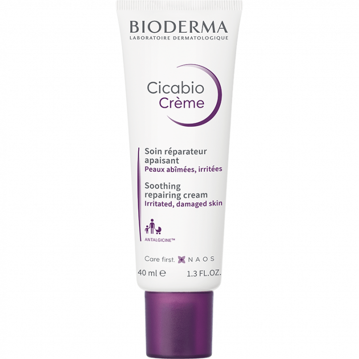 Bioderma Cicabio Creme Repairing soothing cream - irritated damaged skin baby children adult 40ML