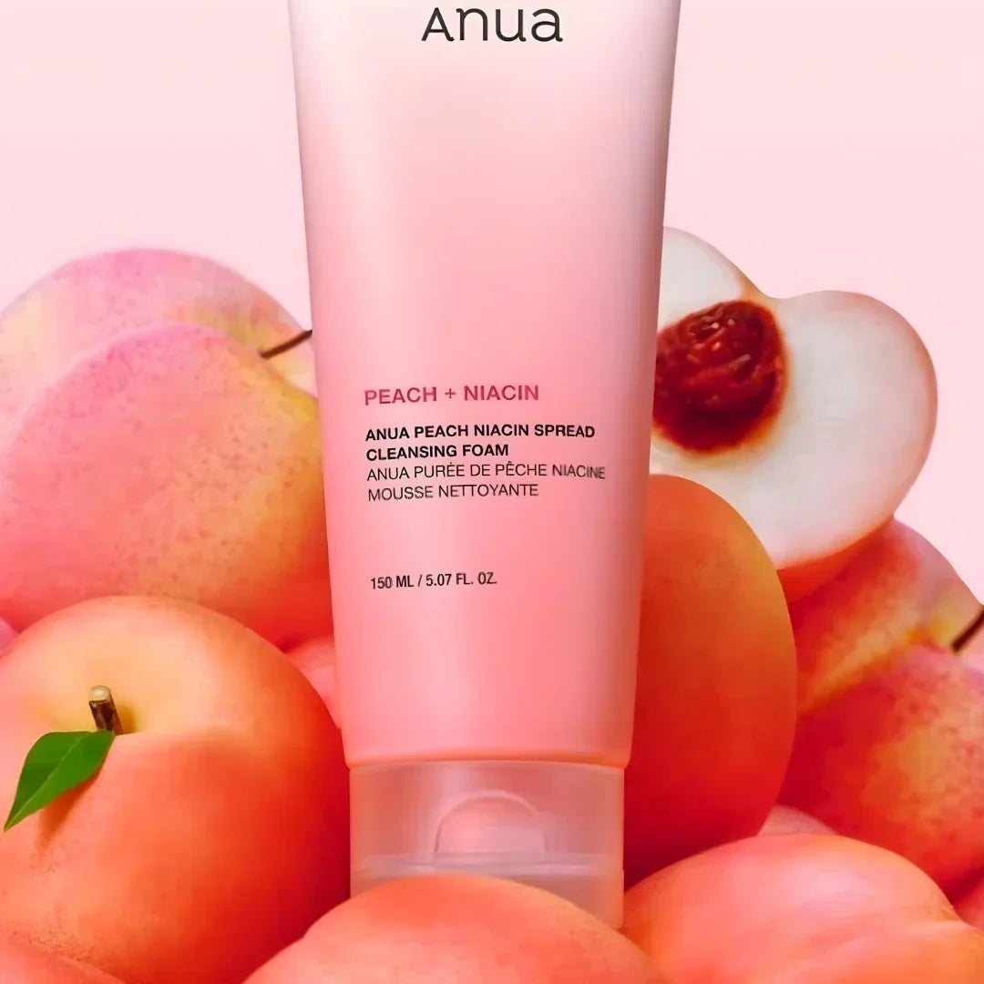 Peach Niacin Spread Cleansing Foam