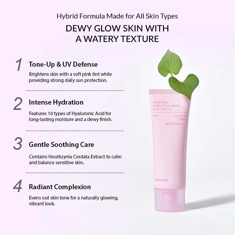 Celimax Heart Pink Tone Up Sun Cream 40ml