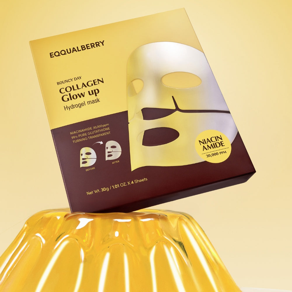 Collagen Glow Up Hydrogel Mask - Pack Of 4 Masks-EQQUALBERRY-HBYTALA
