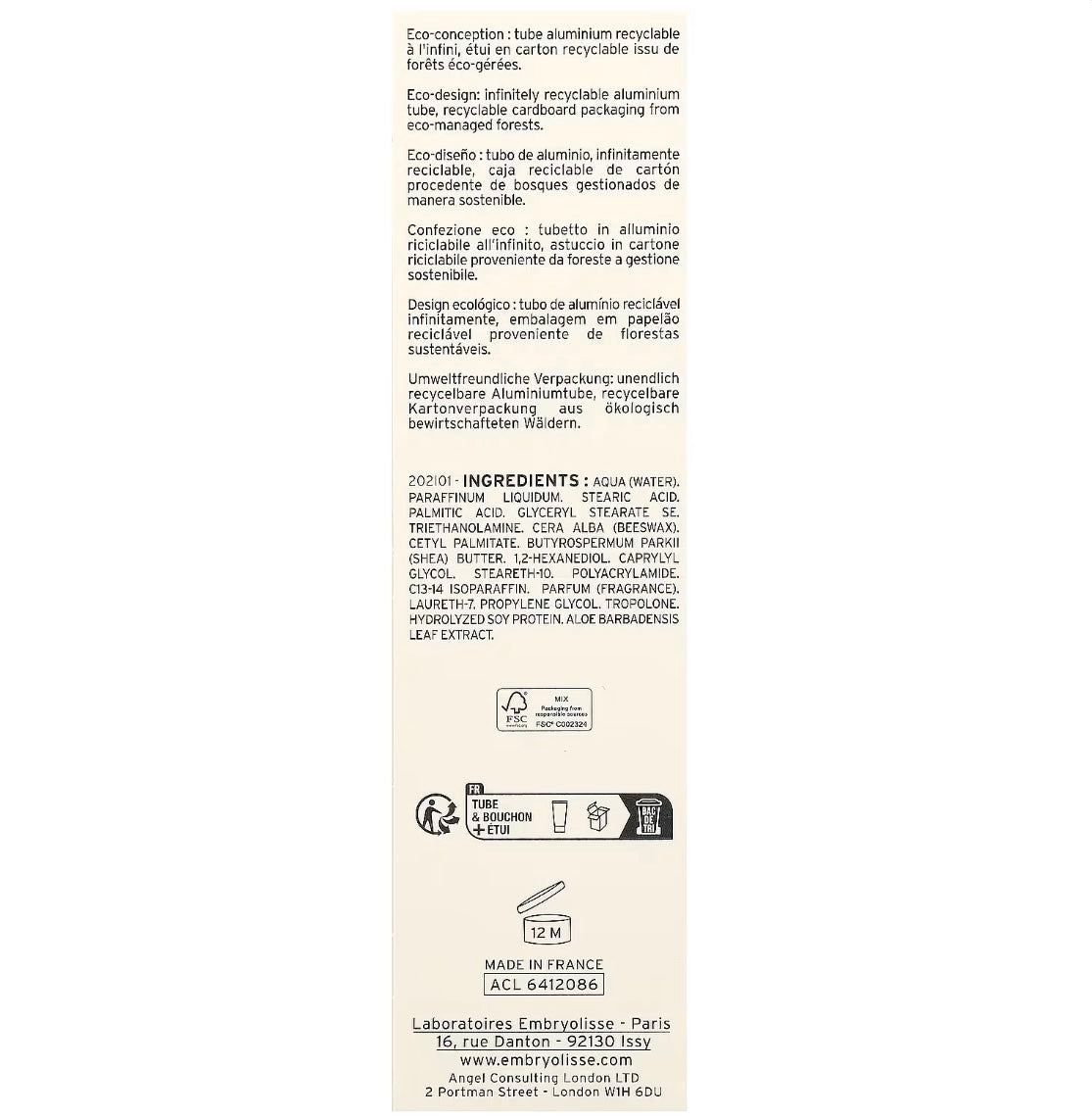 Embryolisse, Multi-function Moisturizer 75ml (مرطب المشاهير)