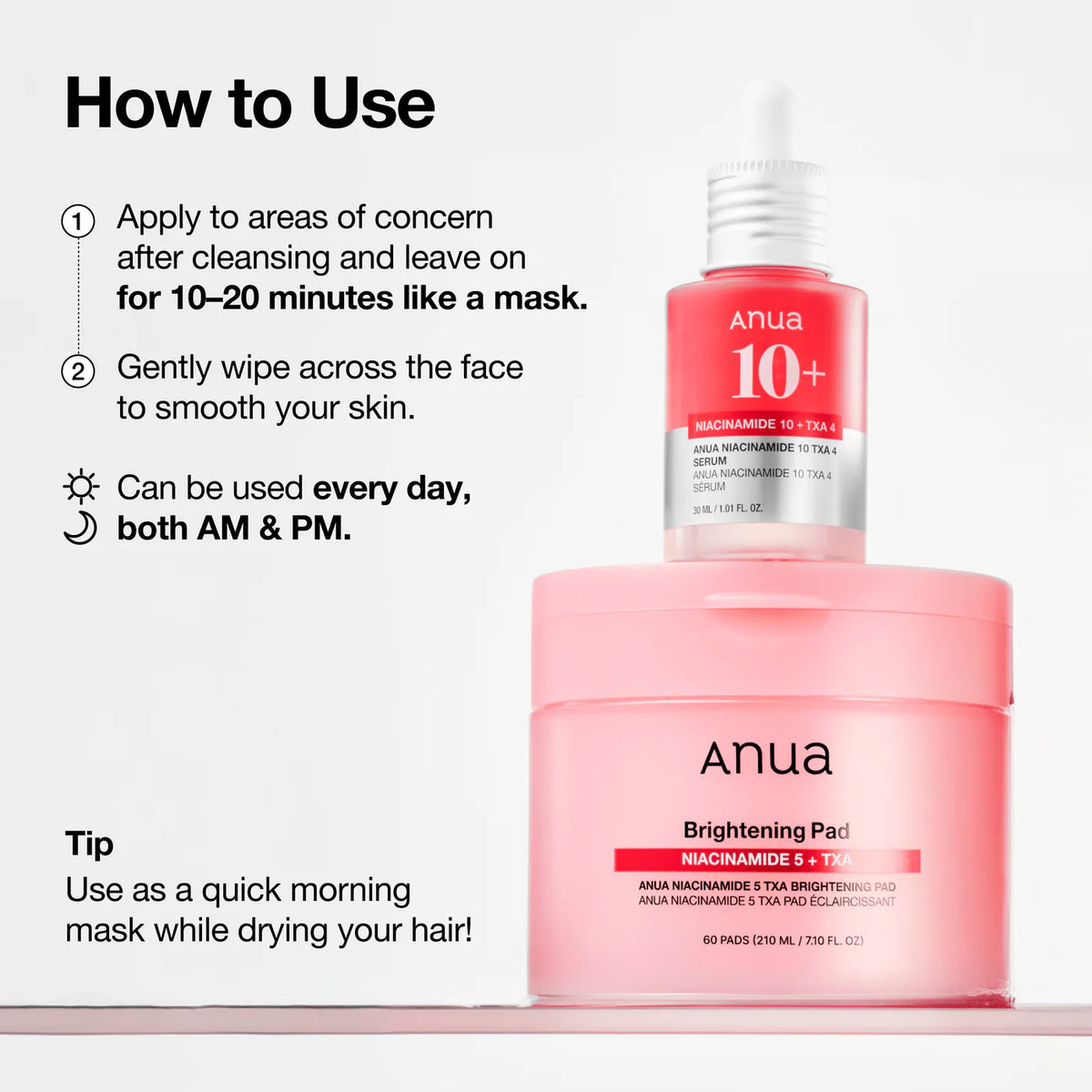 NIACINAMIDE 5 TXA BRIGHTENING PAD