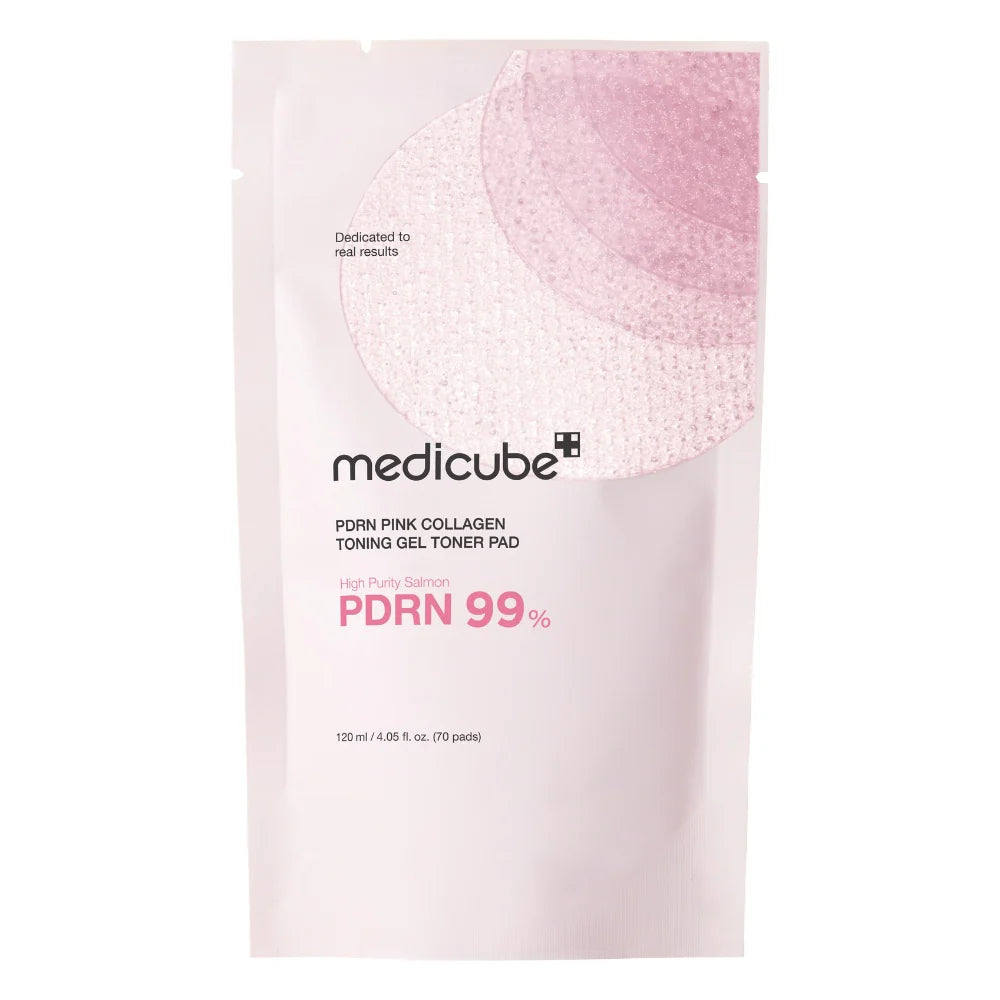 PDRN PINK COLLAGEN TONING GEL TONER PAD