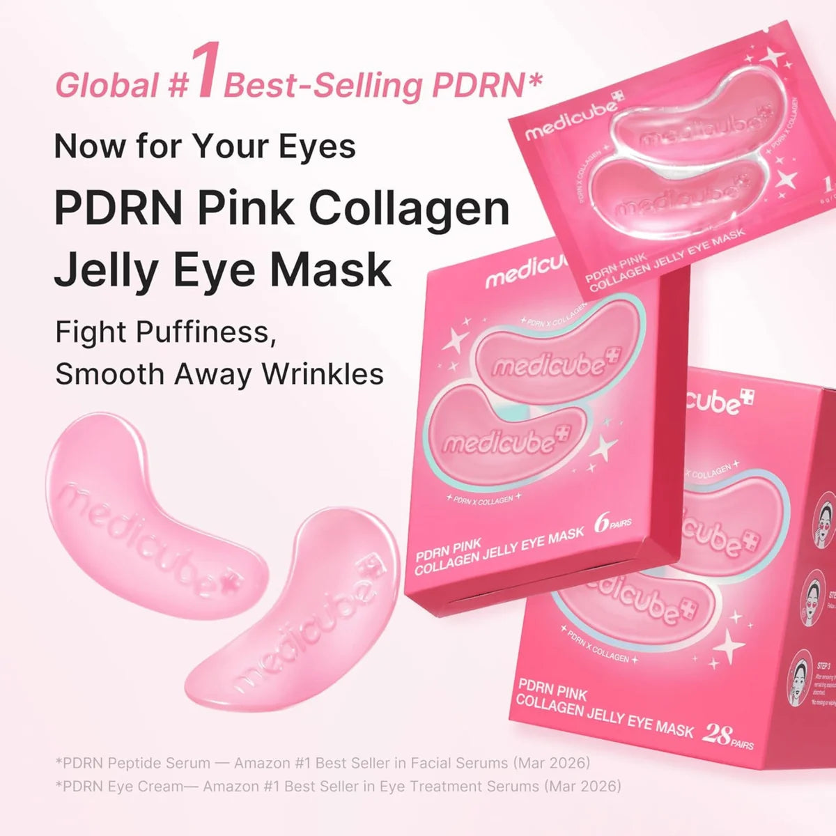 PDRN PINK COLLAGEN JELLY EYE MASK 28 pairs