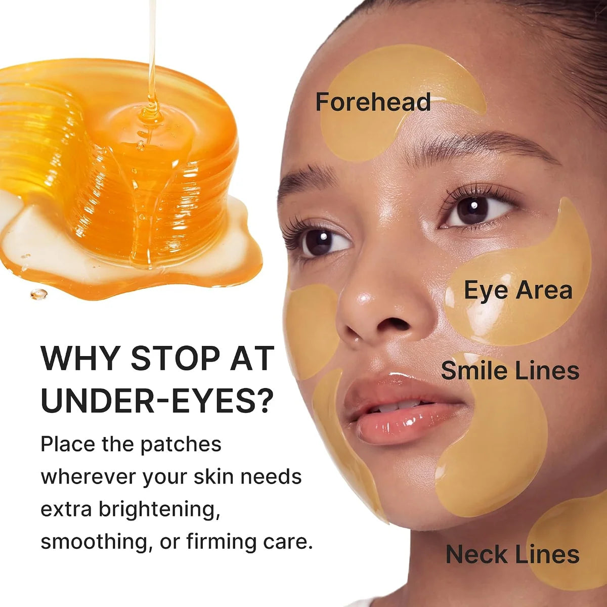Kojic acid turmeric eye patches - 60 pcs