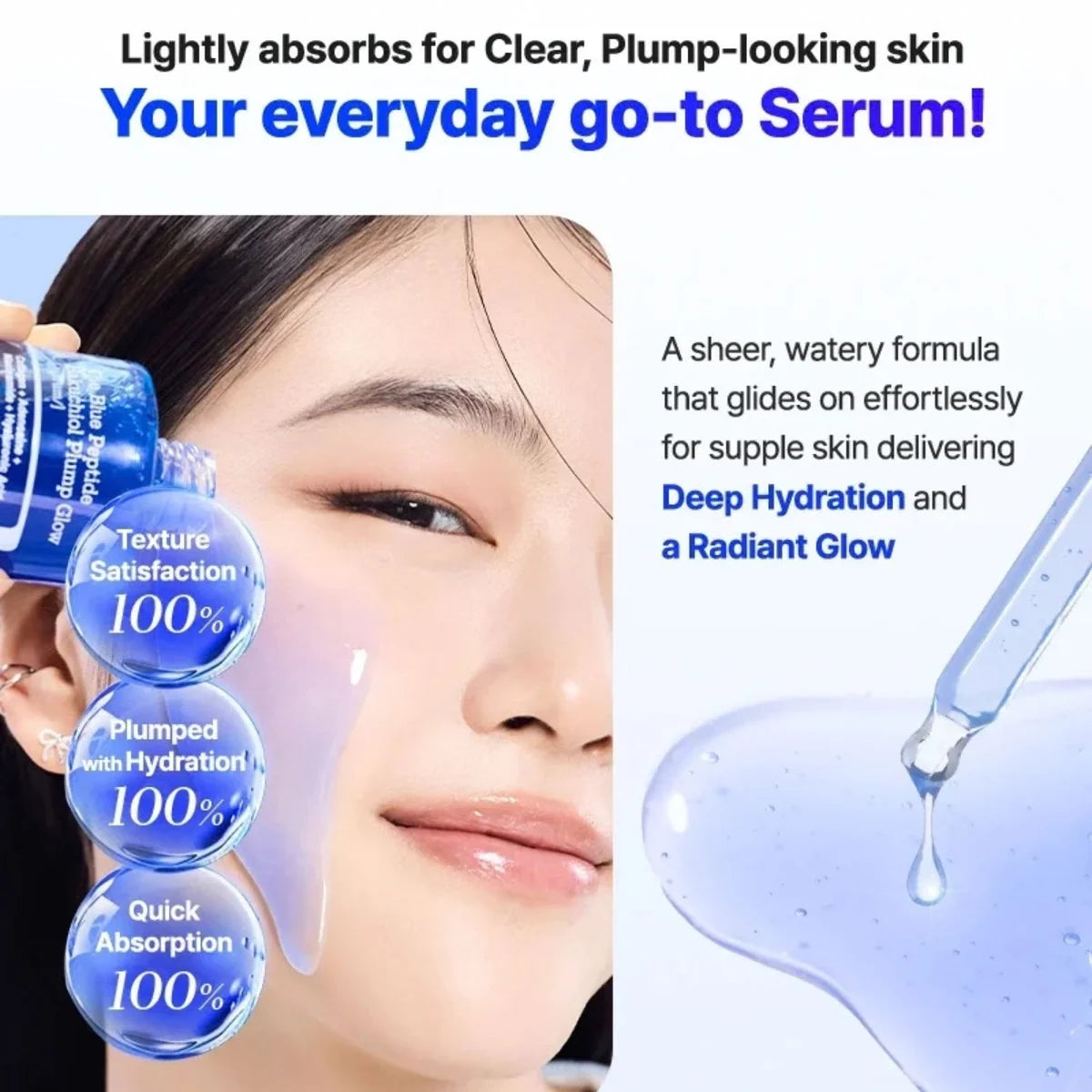 The Blue Peptide Bakuchiol Plump Glow Serum 50mL