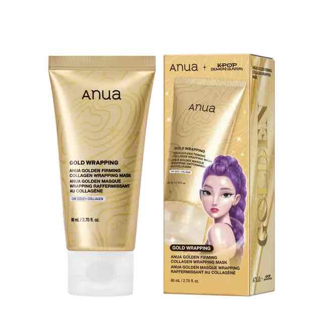 Anua Kpop Demon Hunters Golden Firming Collagen Wrapping Mask 80ml
